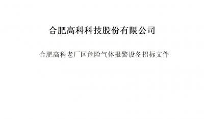 必发气体报警器项目招标文件